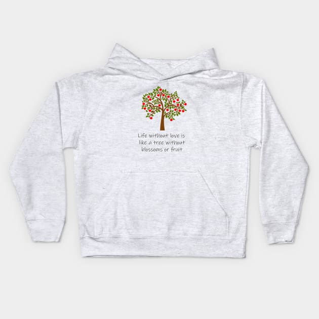 QUOTES FOR LIFE Kids Hoodie by ART&LINES